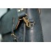 Кожаный мужской портфель CARNEM dark blue briefcase серо-синий