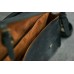 Кожаный мужской портфель CARNEM dark blue briefcase серо-синий