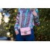 Женская кожаная сумка CARNEM my precious pink розовая
