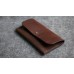 Кожаный кошелек CARNEM brown wallet коричневый