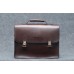 Шкіряний портфель CARNEM dark brown briefcase темно-коричневий