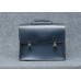 Кожаный мужской портфель CARNEM blue briefcase синий