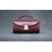 Жіноча шкіряна сумка CARNEM vinous SCALE bag бордова
