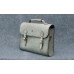 Мужской кожаный портфель-мессенджер CARNEM gray briefcase серый