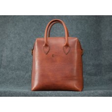 Шкіряна сумка CARNEM tote bag cognac коньяк