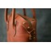 Шкіряна сумка CARNEM tote bag cognac коньяк