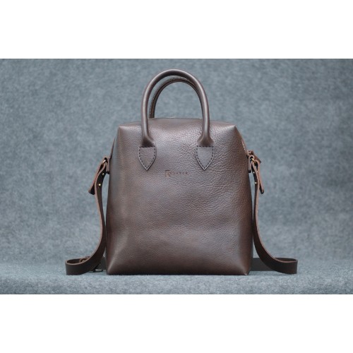 Шкіряна сумка CARNEM tote bag brown коричнева