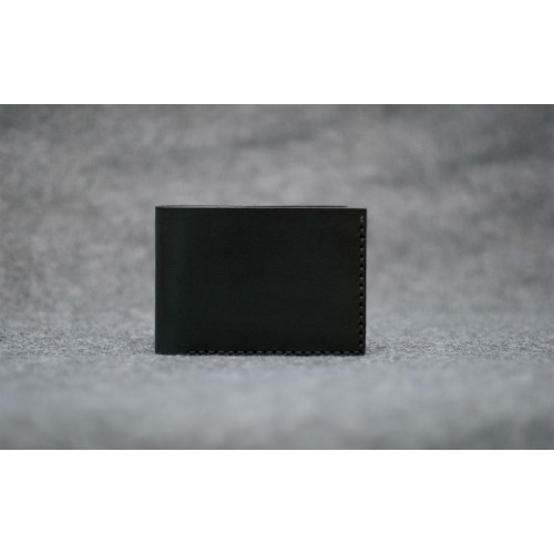 Шкіряний гаманець CARNEM classic men's black wallet чорний