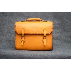 Шкіряний портфель CARNEM red briefcase рудий