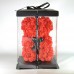 Ведмідь з троянд Teddy Bear red червоний 23см в подарунковій коробці