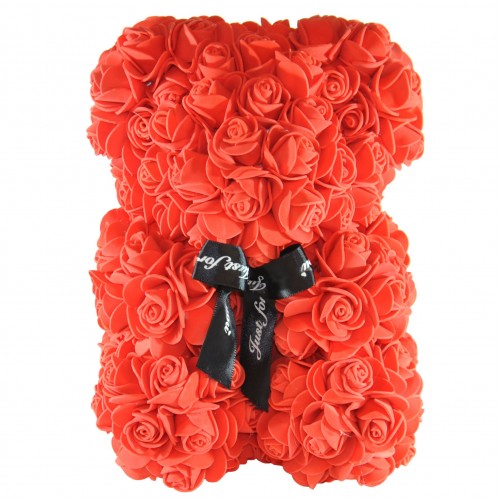 Ведмідь з троянд Teddy Bear red червоний 23см в подарунковій коробці