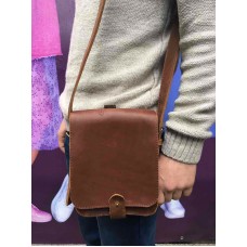 Сумка шкіряна DEKEY Денді 1.0 коньяк