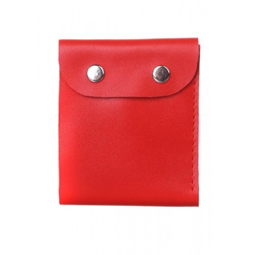 Портмоне шкіряне DEKEY 11.5 червоний глянець