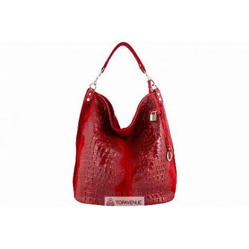 Жіноча шкіряна сумка Luisa (S6983) червона