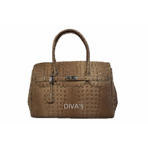 Женская кожаная сумка GLORIA (M8824) серо-коричневая