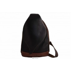 Жіноча шкіряна сумка BLOSSOM (S6924) чорна з коричневим