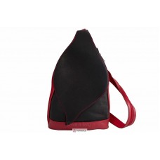 Женская кожаная сумка BLOSSOM (S6924) черная с красным