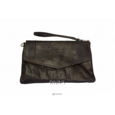 Женский кожаный клатч DIANA (BM15212) темно-коричневый