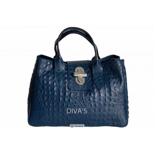 Женская кожаная сумка LAURA (BM11205) темно-синяя