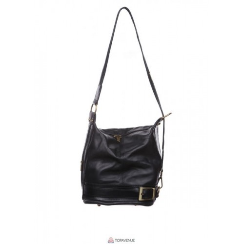 Женская кожаная сумка INGRID (S6940) черная
