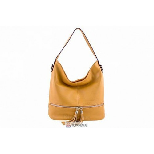 Женская кожаная сумка Klara (S7022) коньячная