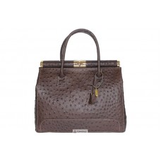 Жіноча шкіряна сумка GILDA ( M8835) темно-коричнева