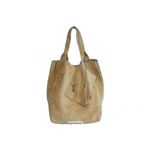 Жіноча замшева сумка ARIANNA (S6813) пісочна