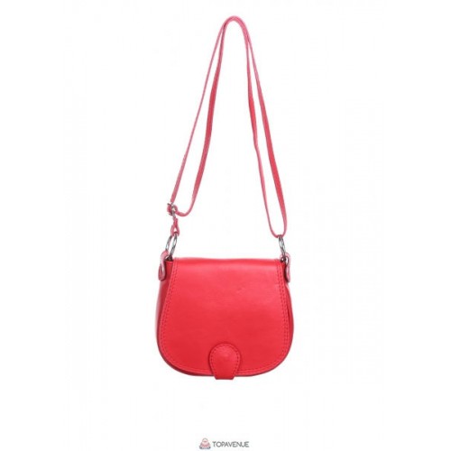 Женская кожаная сумка SIBILLA (TR927) красная 