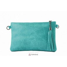 Женский кожаный клатч Kate (TR959) бирюзовый