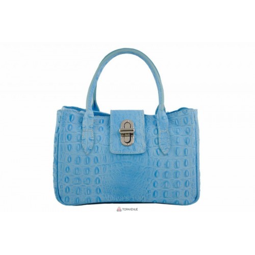 Женская кожаная сумка NARCISA (М8904) голубая