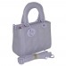 Жіноча сумка Lady Dior Dior Cannage Bag фіолетова