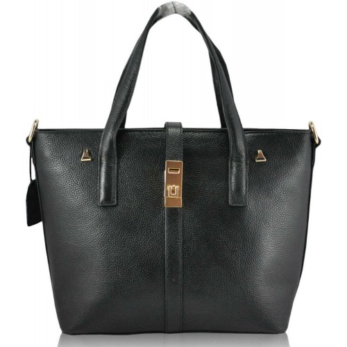 Жіноча шкіряна сумка 1189 чорна