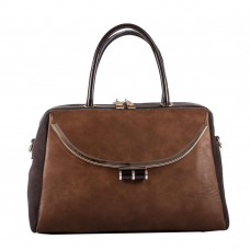 Женская сумка B1 MB007 кожаная коричневая