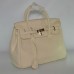Жіноча сумка Hermes Birkin 35 см молочна