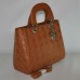 Жіноча сумка Lady Dior Cannage Bag руда