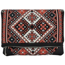 Клатч Double вышиванка черный