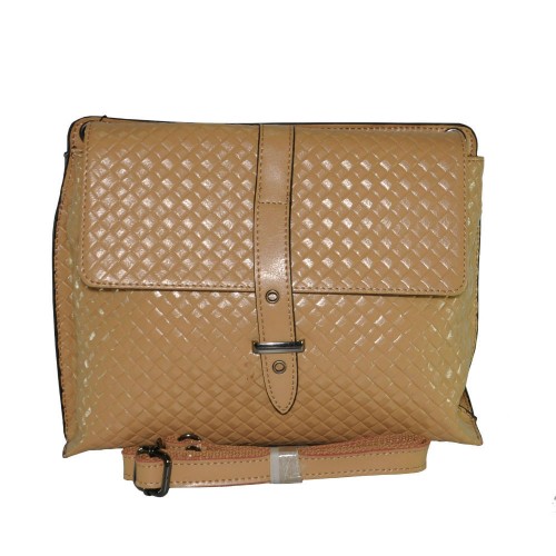 Кожаная сумка 501 персиковая