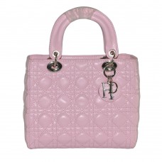Модна жіноча сумка Midi Lady Dior Cannage Bag рожева