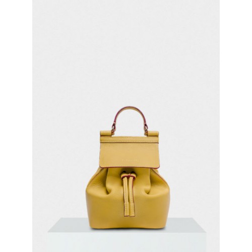 Жіноча шкіряна сумка-рюкзак Adelle 042/180/Lu жовта