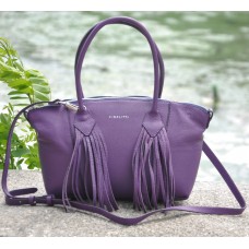 Женская кожаная сумка Bordo фиолетовая