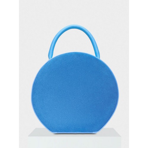 Жіноча шкіряна сумка Tondo 019/660-660/V-T блакитна з синім