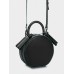 Женская кожаная сумка Tondo mini 043/0/T/G черная с зеленым
