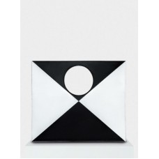 Женская кожаная сумка Modena 025/0-100/T черная с белым