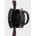 Женская кожаная сумка Tondo mini 043/0/T/P черная с розовым