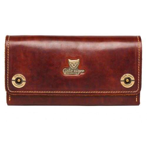 Кошелек-клатч Gato Negro Alfa Big Brown