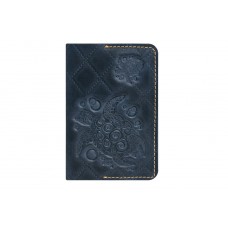 Обложка для паспорта Gato Negro Turtle-X Blue синяя