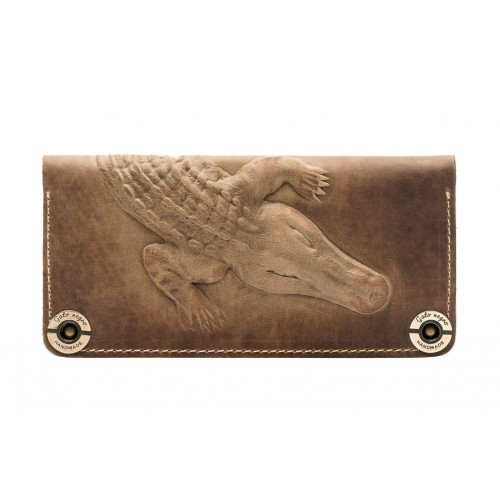 Кошелек Gato Negro Alligator Khaki