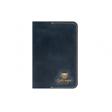 Обложка для паспорта Gato Negro Alfa Blue синяя