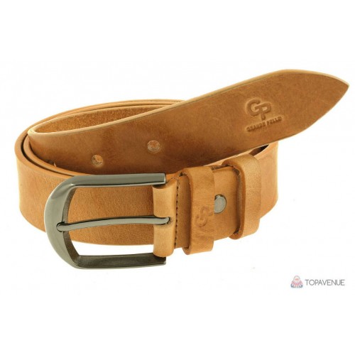 Кожаный ремень Grande Pelle Labbro 332512800 рыжий бэк