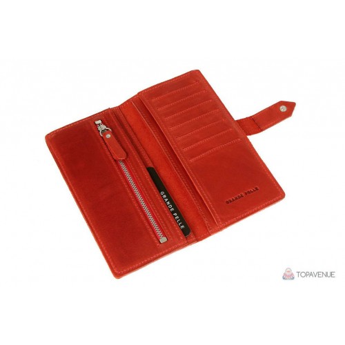 Портмоне Grande Pelle 523160 красное